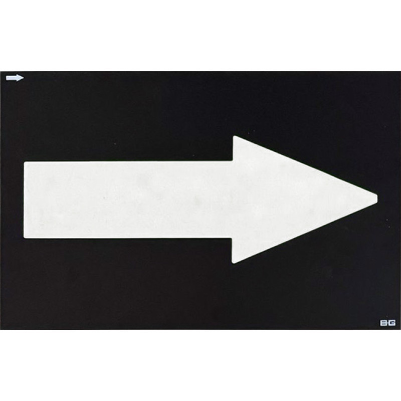 Săgeată pentru panou de stand BG Racing standard 255 x 178 mm - BG-R262G-AR.O - BGR262O-AR