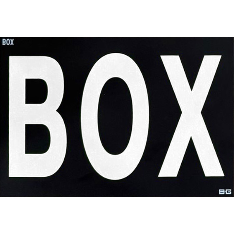 Symbole BOX BG Racing grande formato 337 x 240 mm - BG-R252-BOX.O - BGR252O-BOX