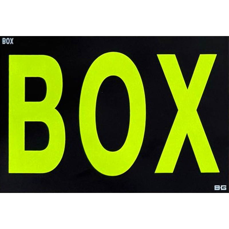 BG Racing Symbol BOX, Large Format 337 x 240 mm - BG-R252-BOX.O - BGR252O-BOX
