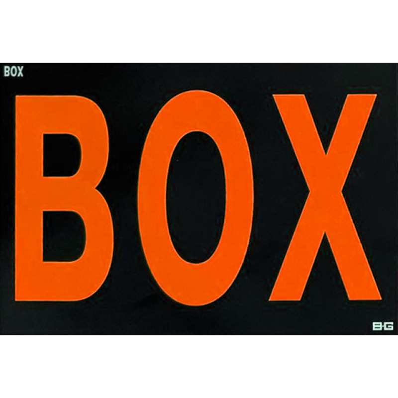 Simbol BOX BG Racing, format mare, 337 x 240 mm - BG-R252-BOX.O - BGR252O-BOX