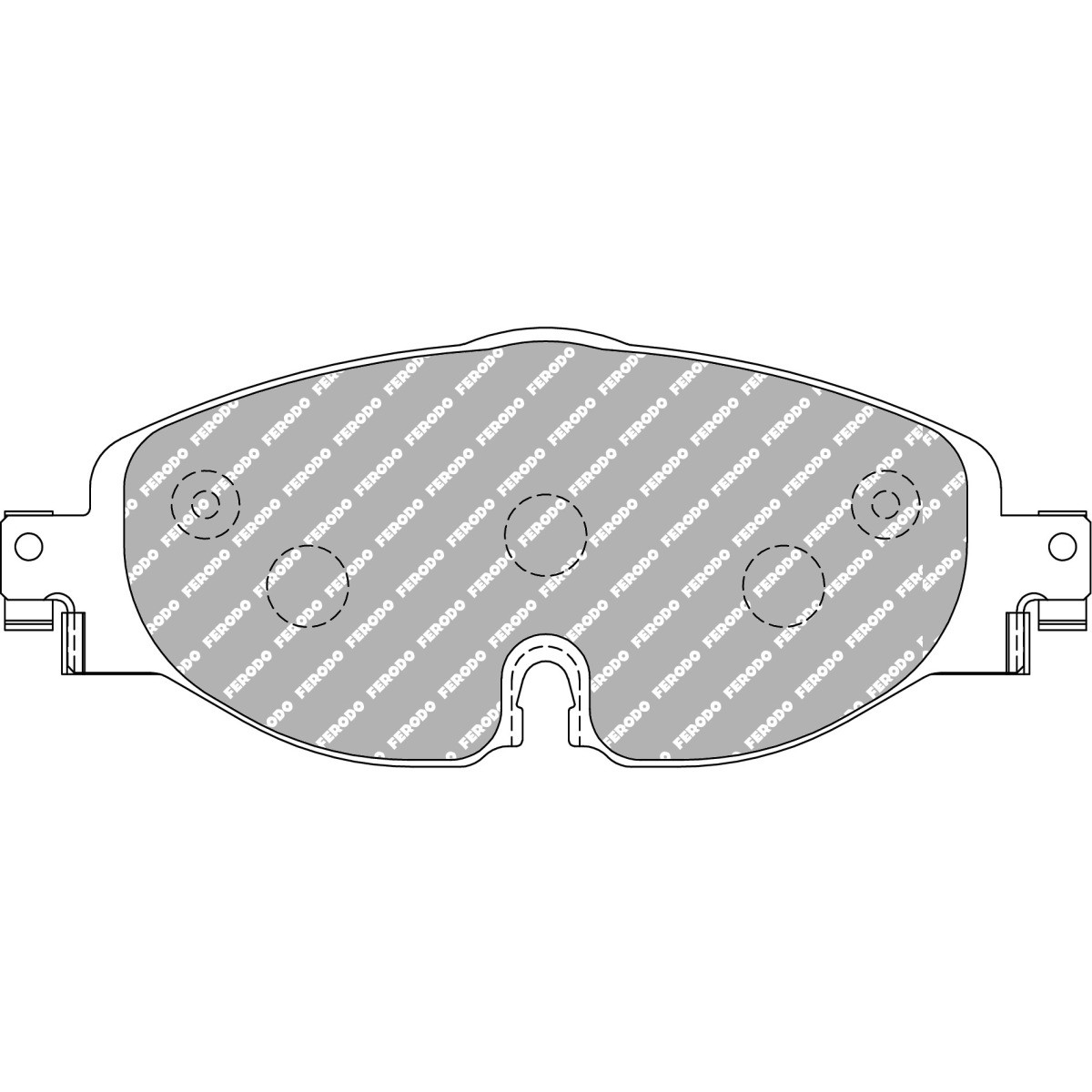 Inzetstukken FERODO DS3.12 FCP4433G - F-CP4433G - FCP4433G - 3666618075822