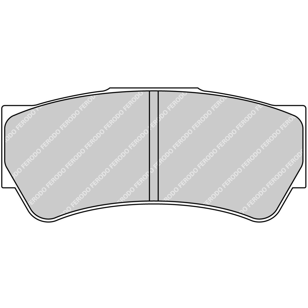 Inzetstukken FERODO DS2500 FRP3103H - F-RP3103H - FRP3103H - 3666618076102