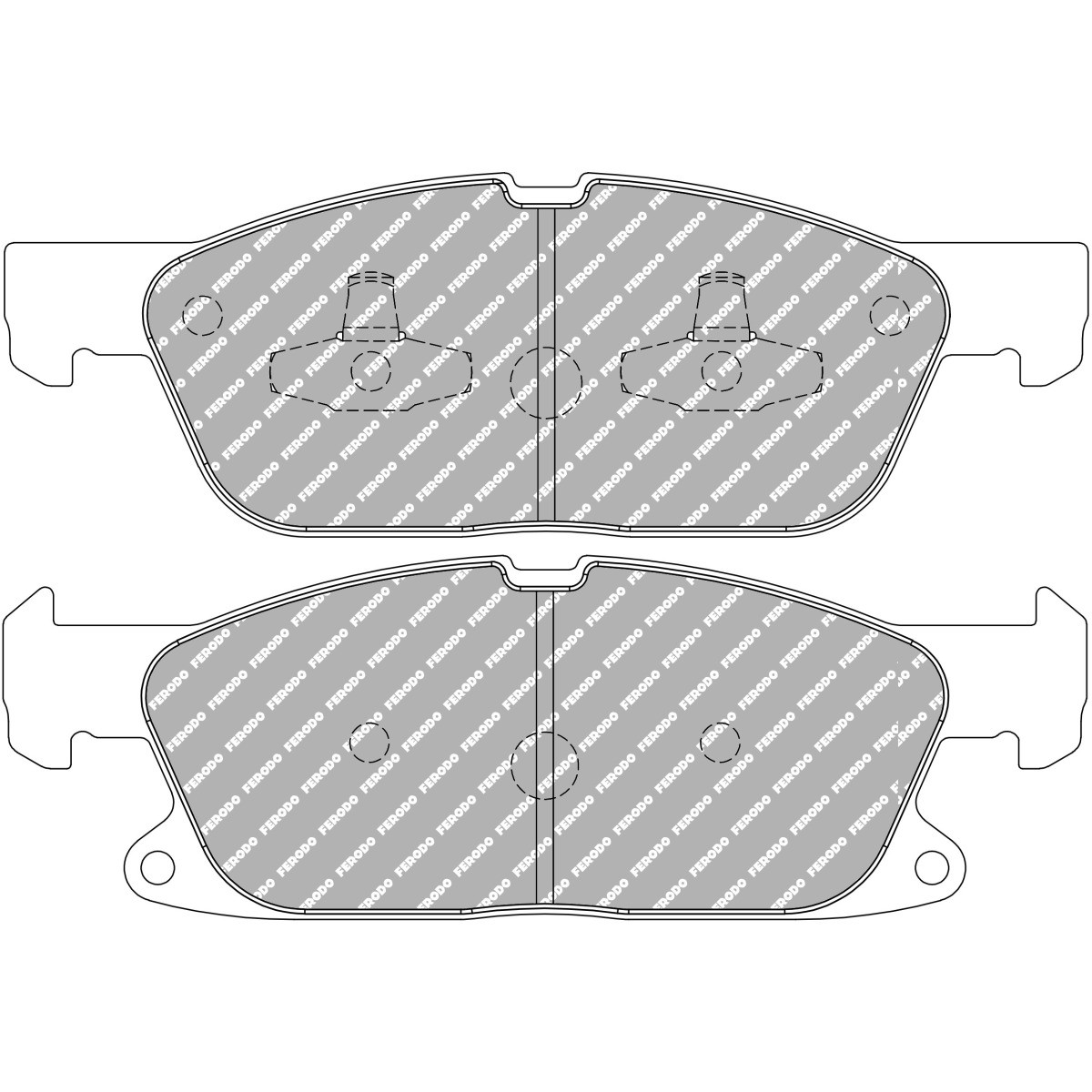 Inzetstukken FERODO DS2500 FCP4930H - F-CP4930H - FCP4930H - 3666618076188
