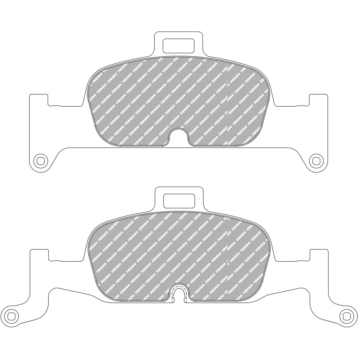 Plaquettes FERODO DS2500 FCP4616H - F-CP4616H - FCP4616H - 3666618076195