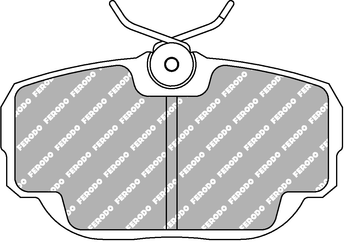 Inzetstukken FERODO DS PERFORMANCE FDS660 - F-DS660 - FDS660 - 3666618076249