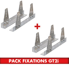 Adjustable low-profile aluminum lateral seat mounts for bucket seats - GT2i Pack - pack-2x-fixation-laterale-alu