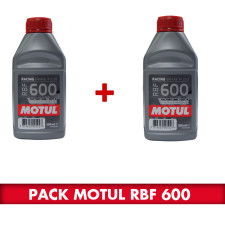 Pack of 2 1-liter cans of Motul RBF 600 brake fluid - For competition use - pack-2x-rbf600