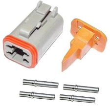 Kit complet : Connecteur DEUTSCH DT mâle 4 voies pour faisceaux électriques auto - PACK-DT-4M