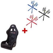Race M Seat + GT2i Race Harness Package - PACK-BAQUET-HARNAIS-RACE-M