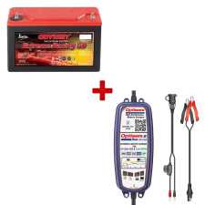 Odyssey Extreme Racing 30 Battery Pack + Optimate 2 Duo Battery Charger - PACK-ODY-EXT-30-OPTIMATE2DUO