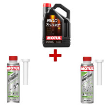 Pacchetto manutenzione motore: olio 5W30 e additivi per benzina Motul professionali per motori a scoppio - PACK-MOTUL-ENTRETIEN-ESSENCE-3