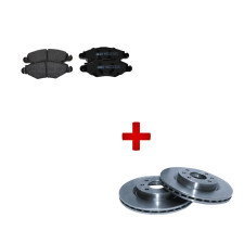 Peugeot 206 XS / S16 Rally Front Brake Kit: Performance Rotors + Pads - PACK-FREINAGE-206XS-S16