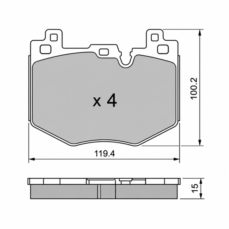 Remblokken GT2i Club BMW M135 xDrive F70 voorzijde - GT-PC14250 - 8032747510483