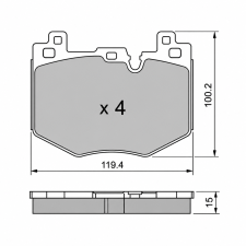 Plaquettes Frein GT2i Club BMW M135 xDrive F70 Avant - GT-PC14250 - 8032747510483