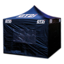 Pack GT2i Club Tent with Black Wall with Window - pack-gt-3x3-noir-fenetre