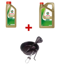 Castrol Supercar 10W60-olieverversingsset 5 l + accessoires voor optimaal motoronderhoud - PACK-VIDANGE-CASTROL-SPORT
