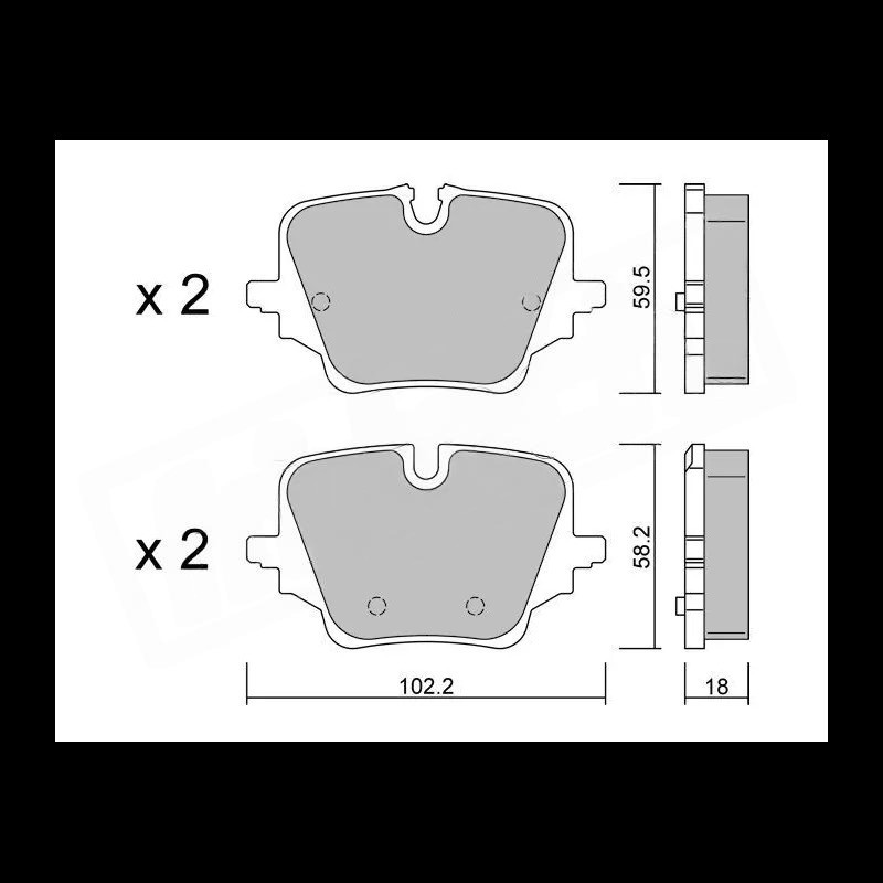 BMW M135 xDrive F70 GT2i Club Rear Brake Pads - GT-PC14260 - 8032747510490
