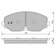 Volkswagen Tayron R41 GT2i Club Front Brake Pads - GT-PC11710W - 8032747538715