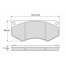 Plăcuțe de frână CL Brakes RC6 Tarox B32 SP0239 5015W58T17RC6 - CL-5015W58T17RC6 - 5015W58T17 RC6 - 3661768202425