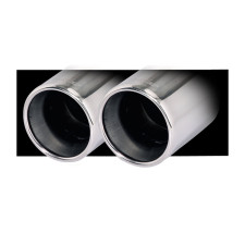 Roestvrijstalen uitlaat 2x80 lengte 230mm - IC-007 - OO7 - 3661768795200