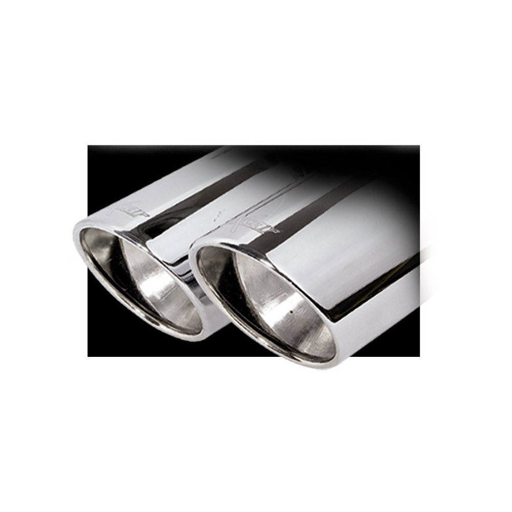 Inoxcar 2x80 X-Race Chrome Exhaust Outlet length 230mm - IC-018 - O18 - 3661768795224