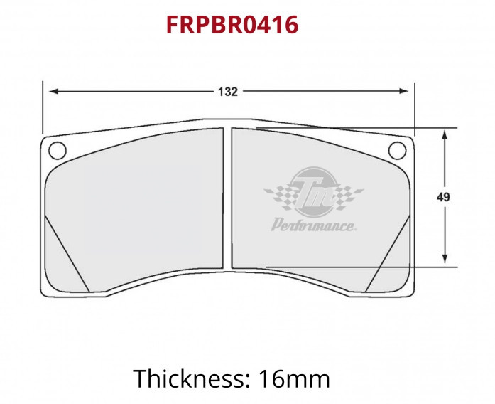 Pastiglie freno TM Performance TM198 16 mm - FRPBR0416-198 - DIV-FRPBR0416-198 - FRPBR0416-198 - 3666618664583