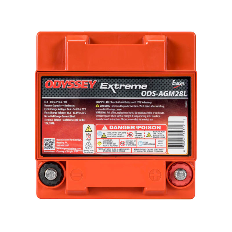 Baterie de competiție AGM Odyssey Extreme PC925 ODS-AGM28L 28 Ah 925 PHCA - ODY-EXTREME-35 - ODS-AGM28L - 3661768221402