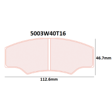 Remblokken CL Brakes RC5+ AP Racing CP2361 - 5003W40T16 - CL-5003W40T16RC5 - 5003W40T16 RC5+ - 3666618081465