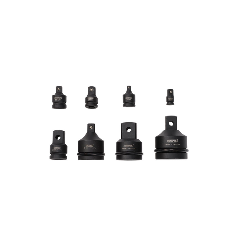 Set de adaptoare pentru socli de impact DRAPER (8 piese) - DRA-83271 - D83271 - 5010559832712