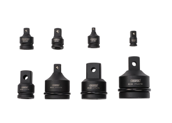 Set adapters voor DRAPER slagmoerdoppen (8 stuks) - DRA-83271 - D83271 - 5010559832712