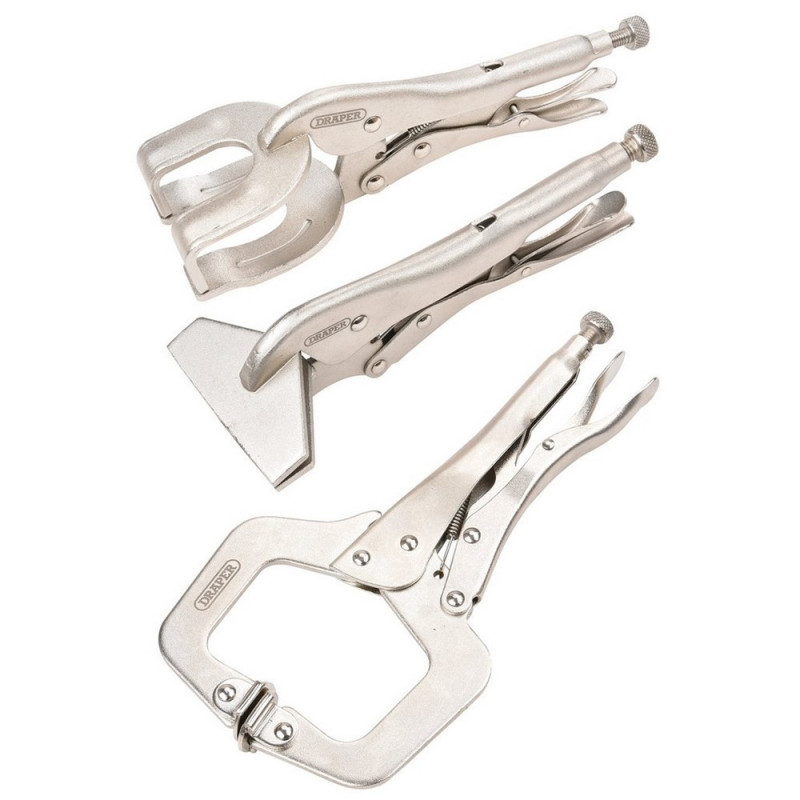 Set de clești de prindere DRAPER (3 piese) - DRA-33836 - D33836 - 5010559338368