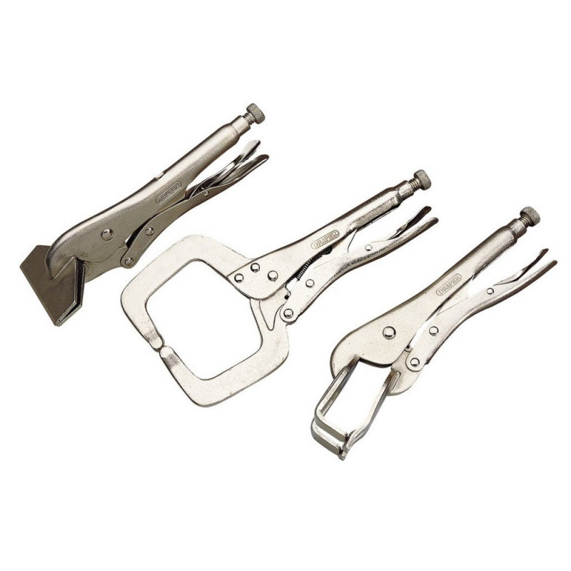 Set de clești de prindere DRAPER (3 piese) - DRA-33836 - D33836 - 5010559338368
