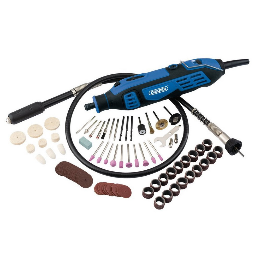 DRAPER 180W rotary multifunction tool kit (111 pieces) - DRA-58300 - D58300 - 5010559583003