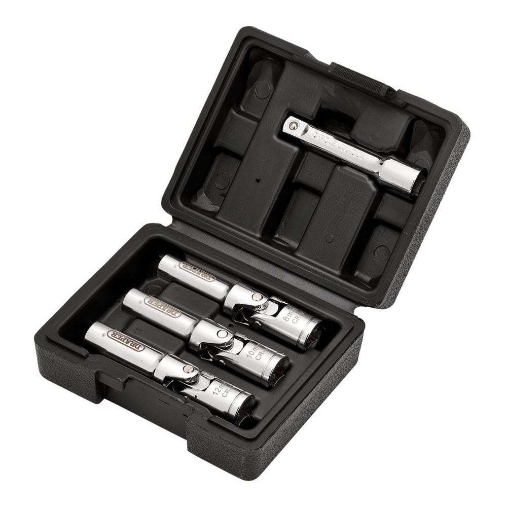 Set di prese Draper per candelette, 3/8'' (4 pezzi). - DRA-13605 - D13605 - 5059482063589