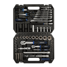 Draper HI-TORQ metric socket set, ¼'' and ½'' (83 pieces). - DRA-21444 - D21444 - 5059482043932