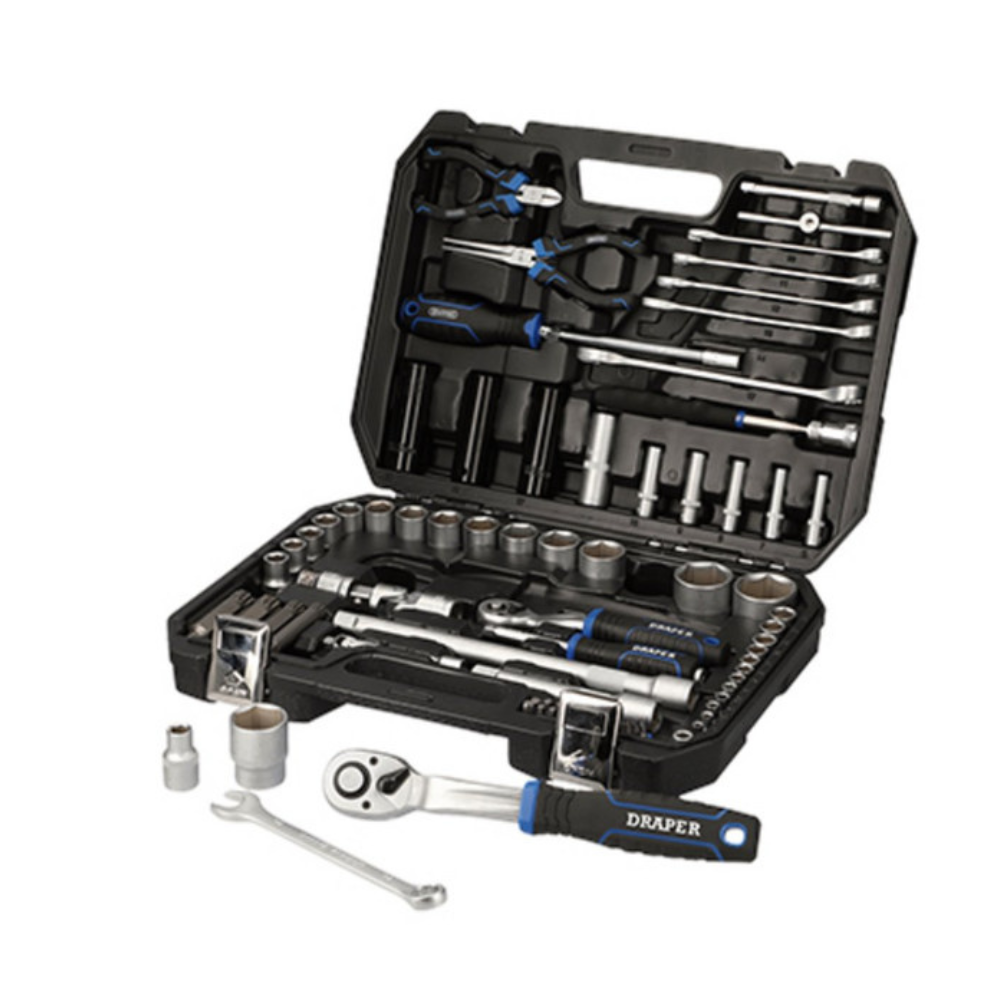 Draper HI-TORQ metric socket set, ¼'' and ½'' (83 pieces). - DRA-21444 - D21444 - 5059482043932