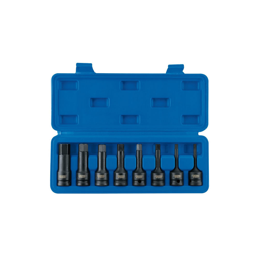 Draper Expert Impact Inbusset, ½'' (8st). - DRA-26439 - D26439 - 5010559264391