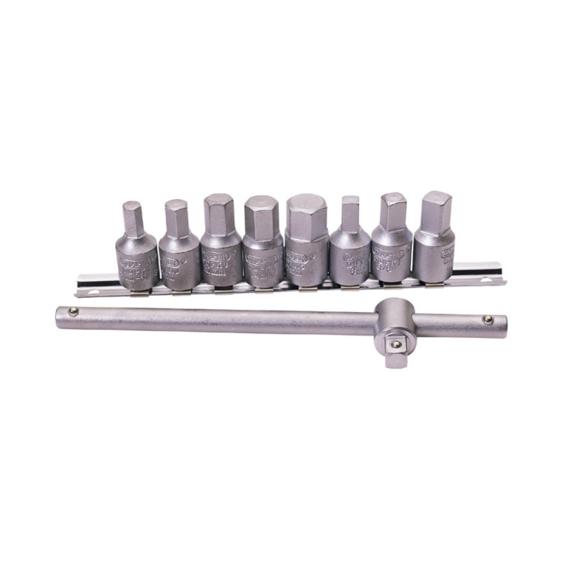Set de socli de cheie DRAPER pentru buson de golire, 3/8 (10 piese) - DRA-38329 - D38329 - 5010559383290