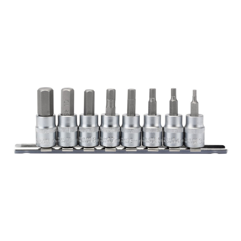 Set di bussole esagonali metriche DRAPER 3/8, 48 mm (8 pezzi) - DRA-16285 - D16285 - 5010559162857