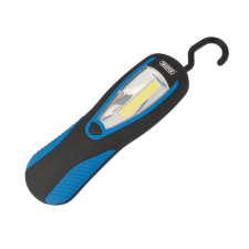 COB LED werklamp Draper Tools magnetische achterkant en ophanghaak 3W 200 Lumen blauw 3 AA-batterijen inbegrepen - DRA-94507 - D94507 - 5059482030420
