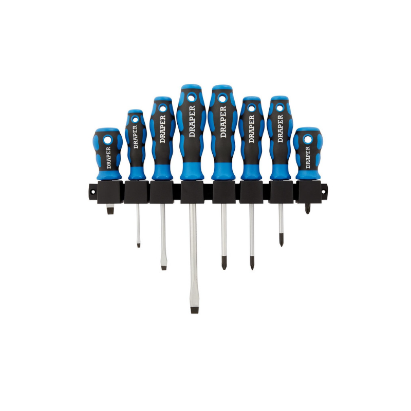 Set de șurubelnițe cu mâner flexibil Draper Tools (8 piese) - DRA-48933 - D48933 - 5010559489336