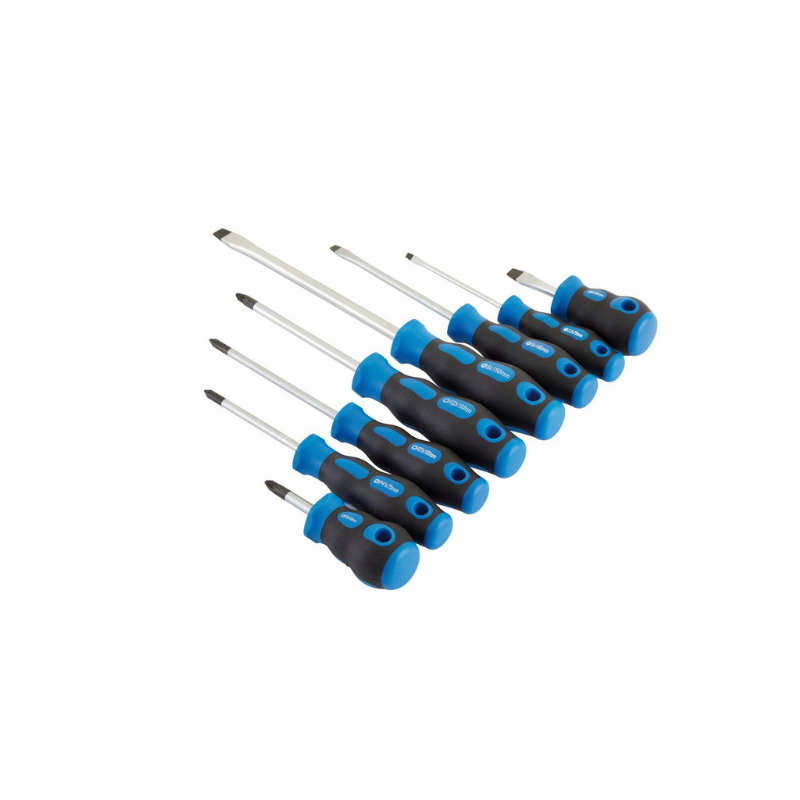 Softgrip schroevendraaierset Draper Tools (8 stuks) - DRA-48933 - D48933 - 5010559489336