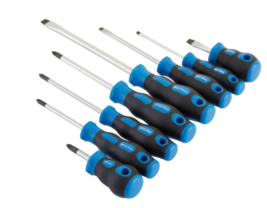 Set de șurubelnițe cu mâner flexibil Draper Tools (8 piese) - DRA-48933 - D48933 - 5010559489336