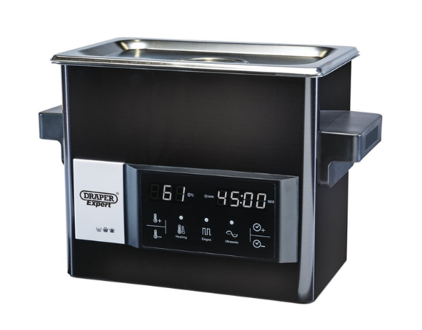 Draper Tools ultrasonic cleaning tank 3 Liters 270x170x240mm - DRA-92632 - D92632 - 5010559926329