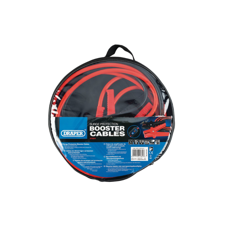Startkabels Draper Tools met overspanningsbeveiliging 5m x 29mm² - DRA-91884 - D91884 - 5010559918843