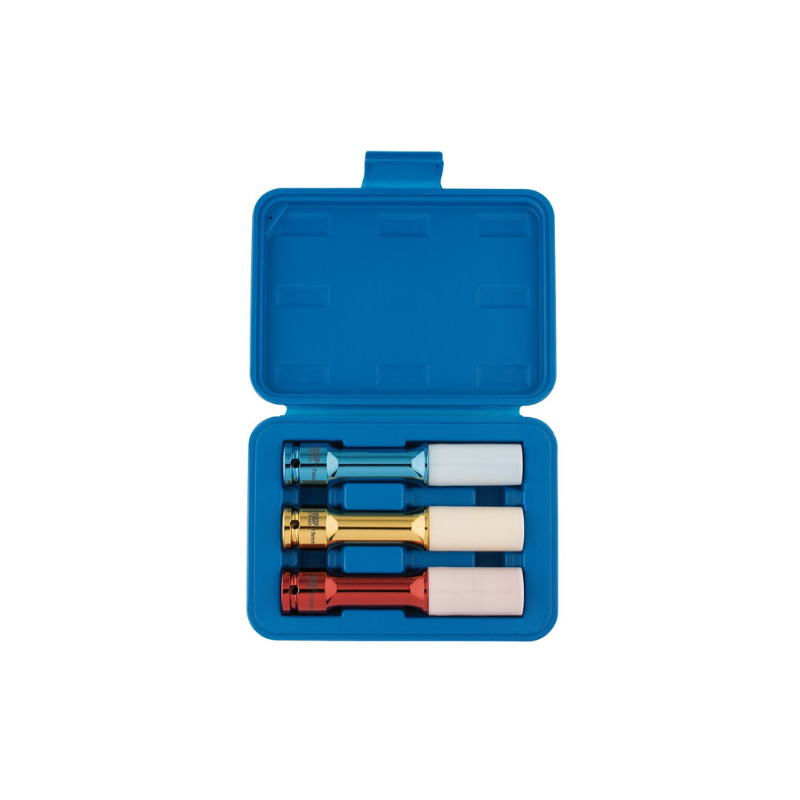 Set de socli de impact lungi pentru jante din aluminiu 1/2" Draper Tools (3 piese) - DRA-82981 - D82981 - 5010559829811