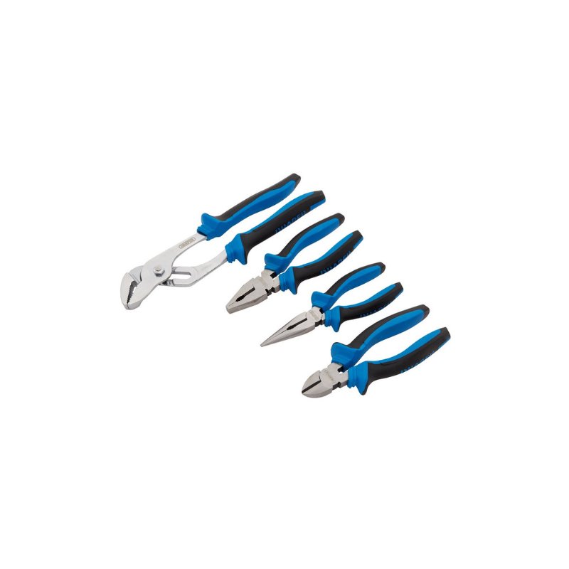 Set de clești cu prindere flexibilă Draper Tools (4 piese) - DRA-81147 - D81147 - 5010559811472