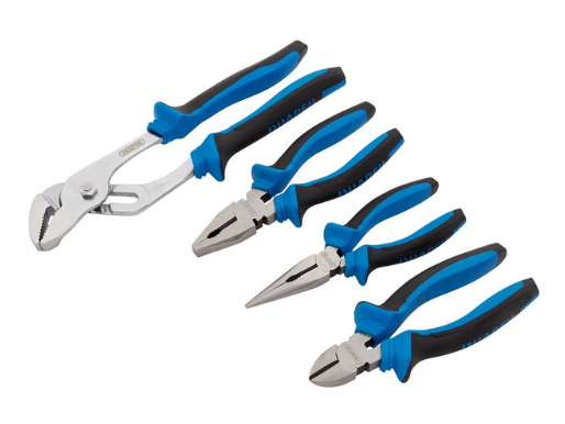 Set de clești cu prindere flexibilă Draper Tools (4 piese) - DRA-81147 - D81147 - 5010559811472