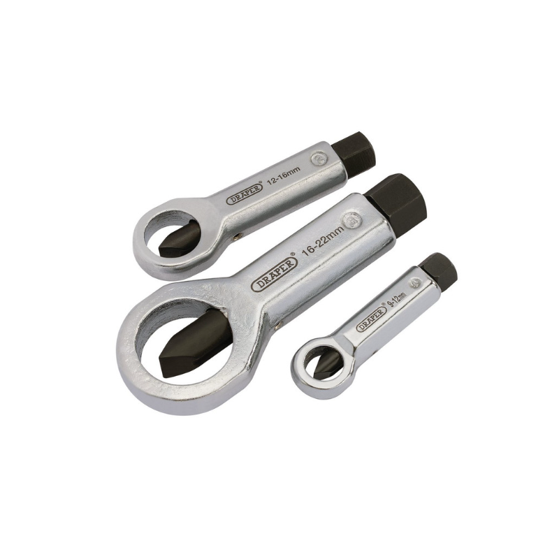 Set di schiaccianoci Draper Tools da 9 a 22 mm (3 pezzi) - DRA-55108 - D55108 - 5010559551088