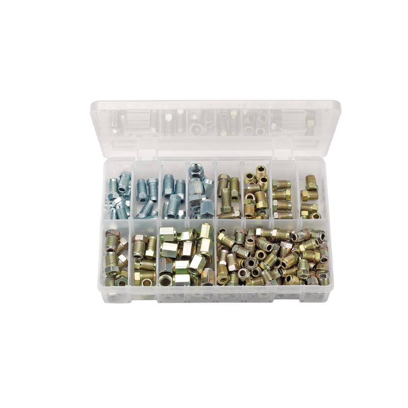 Remleidingaansluitset Draper Tools (205 stuks) - DRA-54367 - D54367 - 5010559543670